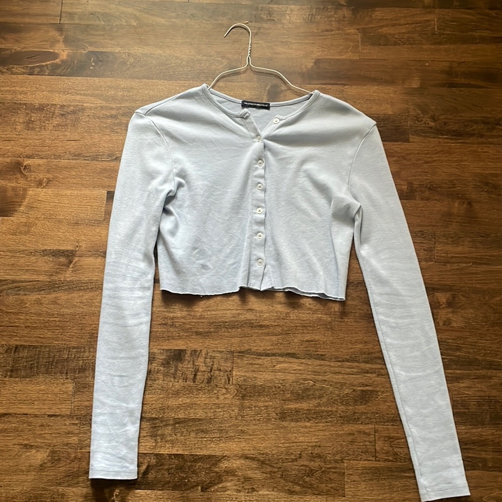 Brandy Melville light blue Veronica top
